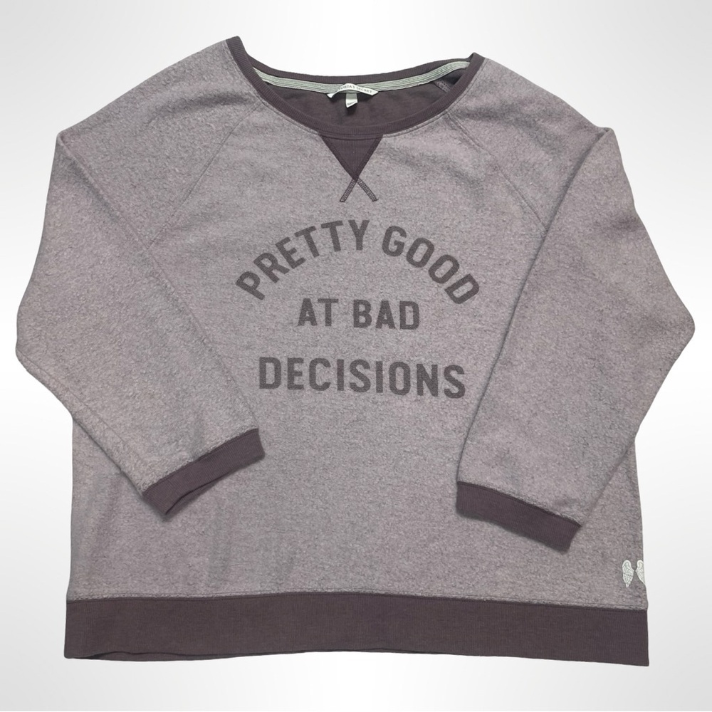 Victoria's Secret Crewneck Graphic Sweater size medium Light Purple